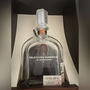 Herradura Seleccion Suprema. Complete collectors box and empty tequila bottle!